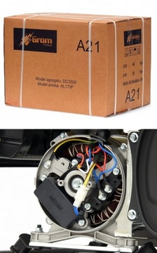 ЭЛЕКТРОГЕНЕРАТОР Электрогенератор 5200Вт GROM POLSKA BRAND +масло, AVR+