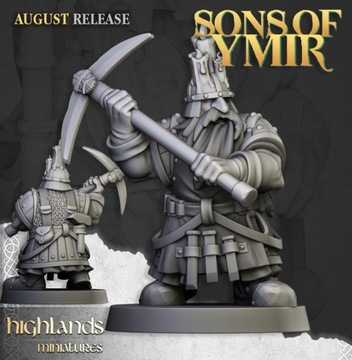 Dwarfs Miners #4 - Highlands Miniatures