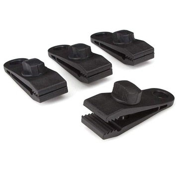 Прочные зажимы фиксируют брезенты, палатки,