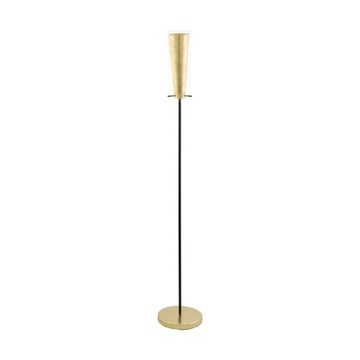 Lampa podłogowa Eglo Pinto GOLD E27 60 W czarny odcienie żółtego i złota