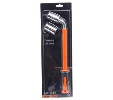 ТЕЛЕСКОПИЧЕСКИЙ КОЛЕСНЫЙ КЛЮЧ + НАСАДКИ 17x19мм 21x23мм