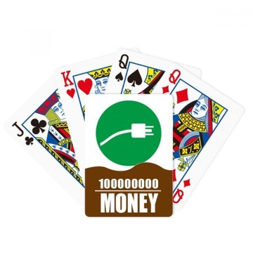 poker Green Poker karty Cable Game Wzór Hand do