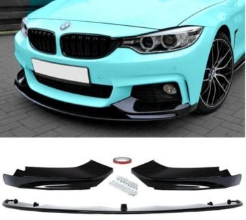 DOKŁADKA ZDERZAKA SPLITTER BMW F32 F36 CZARNY POŁYSK