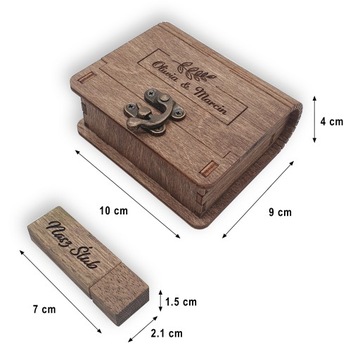Флешка 32ГБ 3.0 + Деревянная коробка + ГРАВИРОВКА