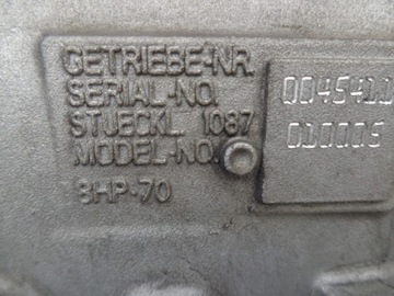 AUTOMATICKÁ SKŘÍŇ ŘAZENÍ 8HP-70 BMW F07 F10 F11 530D 245KM