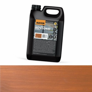 Impregnat do drewna RAYER 5l kasztan MOCNY i TRWAŁY z WOSKAMI