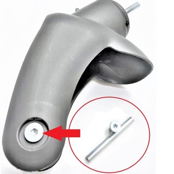 Ośka + śruby do koła w wózku Adamex Vicco przednie