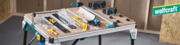 Машинный стол для пильных станков, фрезерных станков, лобзиков MASTER Cut 2600 wolfcraft