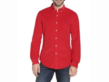 Koszula męska Ralph Lauren CUSTOM FIT BD PPOC SPT PARK AVENUE RED