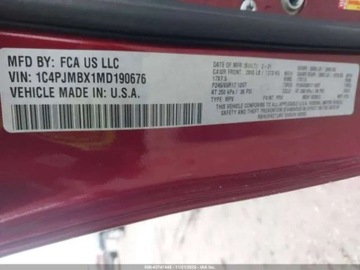 Jeep Cherokee V 2021 Jeep Cherokee 3.2 V6 benzyna 271KM 4X4 wersja TRAILHAWK, od ubepieczyciela, zdjęcie 14