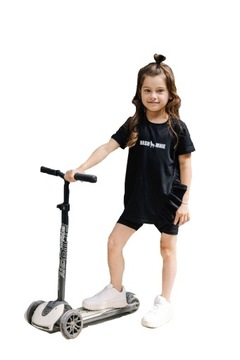 Czarna bluzka tunika z falbanką Mash MNIE 104 110