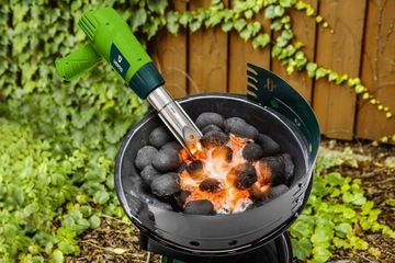 Зажигалка для гриля с тепловой пушкой 2000 Вт быстро разжигает уголь на 550 градусов Verto