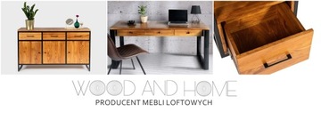 Письменный стол в стиле лофт с ящиками SOLID WOOD Industrial