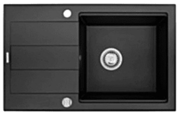 Zlew Pyramis SPARTA PLUS LUX 78x48 1B1D karbon 070