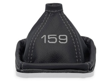 ALFA ROMEO 159 2004-2011 MIESZEK ZMIANY BIEGÓW CZARNA SKÓRA HAFT SZARY