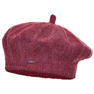 Beret damski BLANCA Ciemny róż