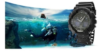 Pánske hodinky CASIO G-SHOCK GA-100-1A1ER 20 Bar na potápanie + BOX