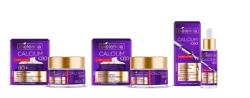 BIELENDA 80+ CALCIUM+Q10 ZESTAW 3cz KREM DZIEŃ 50ml + NOC 50ml + SERUM30ml