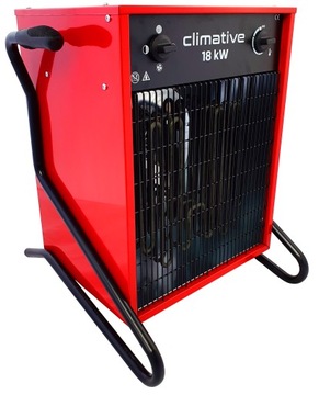 Polska nagrzewnica Elektryczna Climative EH-18 Dmuchawa Grzejnik Termostat
