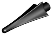 LEGO Broń Ostrze włóczni 24482 - Czarna/Black