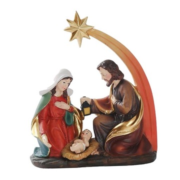 Mini religijna szopka bożonarodzeniowa Świętej Rod