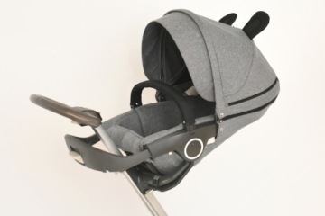 Капюшон для візка Stokke Xplory Сірий Меланж Мишка