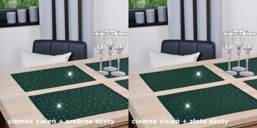 салфетки декоративные СЗАФИР 30х40 - 2 шт черный + серебро.
