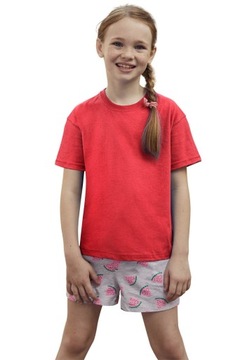 T-shirt dziecięcy Fruit of the loom bawełna ORIGINAL czerwony rozmiar 116