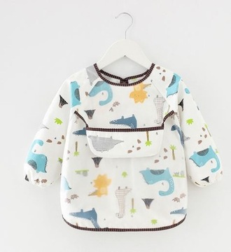 ŚLINIAK z kieszonką FATRUSZEK z DŁUGIMI rękawami ŚLINIACZEK NIEPRZEMAKALNY