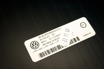 PODLAHA KUFRU VW JETTA 5C6 5C6863463 1BS