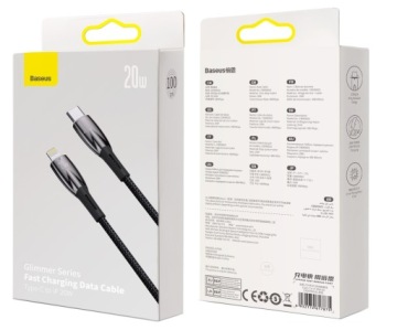 КАБЕЛЬ БЫСТРОЙ ЗАРЯДКИ BASEUS USB-C ДЛЯ LIGHTNING IPHONE PD КАБЕЛЬ 20ВТ 1М