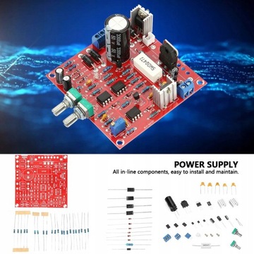 ZASILACZ REGULOWANY 0-30V DC PRĄD OD 2MA 3A KIT