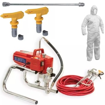 AGREGAT MALARSKI hydrodynamiczny DEDRA Przedłużka 50cm 2dysze 1000W wąż 15m