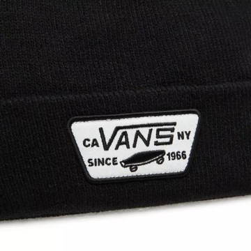 Czapka zimowa na zimę czarna ciepła VANS MILFORD BEANIE BLACK VN000UOUBLK