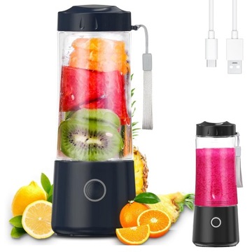 400ml Mini Blender z Ostrzami ze Stali Nierdzewnej i Łatwym Sterowaniem