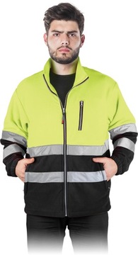 POLAR bluza robocza ODBLASKOWA OSTRZEGAWCZA