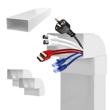 Встраиваемый комплект кабельных телеканалов 110х55 мм 50 см