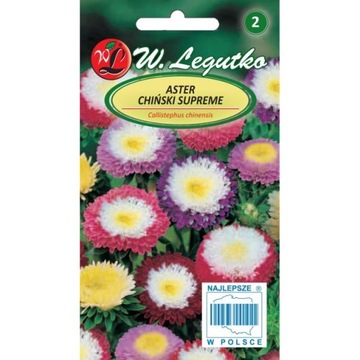 Aster chiński pomponowy Supreme mieszanka 1g