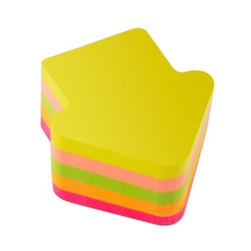 KARTECZKI SAMOPRZYLEPNE 70x70MM 400K NEON STRZAŁKI