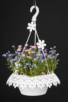 ПОДВЕСНОЙ ЦВЕТОЧНЫЙ ВАЗОР БАЛКОННАЯ НАКРЫТКА с ручками ⌀ 30 см