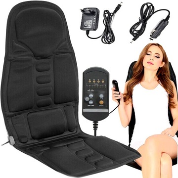 НАГРЕВАТЕЛЬНЫЙ МАССАЖНЫЙ КОВРИК ДЛЯ АВТОКРЕСЛА ДЛЯ МАССАЖА СПИНЫ, ПОДОГРЕВ 230/12В