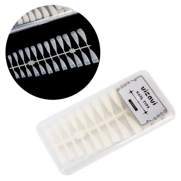 Tipsy do paznokci ballerina mleczne CLEAR 240szt