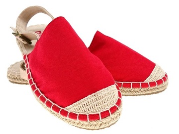 ESPADRYLE PÓŁBUTY TENISÓWKI CZERWONE BIG STAR 37
