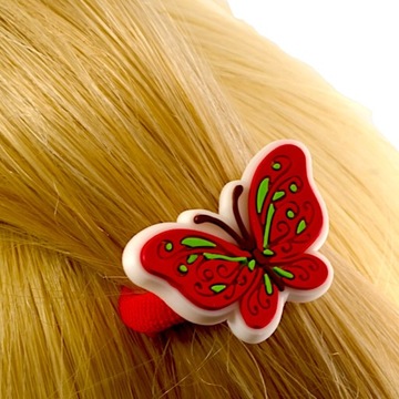 Бабочки Резинки для волос детские, махровые салфетки с бабочками