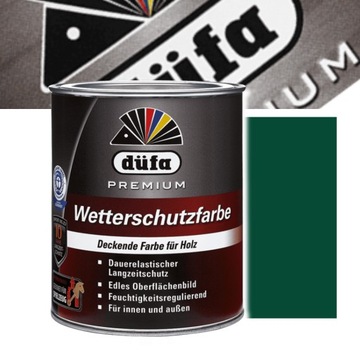 FARBA DUFA WETTERSCHUTZFARBE ZIELEŃ MCHU 0,75L