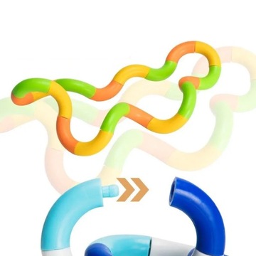 АНТИСТРЕССОВАЯ ИГРУШКА-ПАЗЗЛ КРЕАТИВНЫЕ БЛОКИ ЗМЕЯ Твист Антистресс Змея