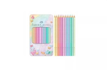 KREDKI PASTELOWE SPARKLE 12 SZTUK FABER-CASTELL