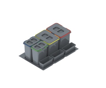 SORTOWNIK WKŁAD NA ODPADY PRACTIKO 90 2X20L 2X9L