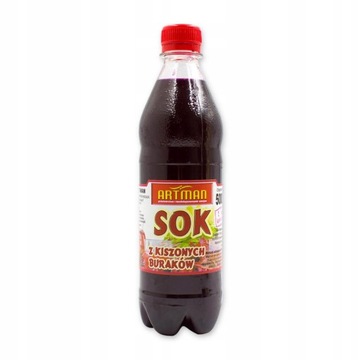 ZAKWAS Sok z buraków kiszonych 500 ml 0,5l ARTMAN