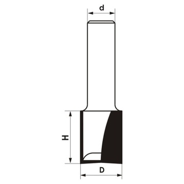 GLOBUS FREZ PROSTY WIERCĄCY CNC DREWNO PŁYTA D=16x35x12 FT901-1612-0001